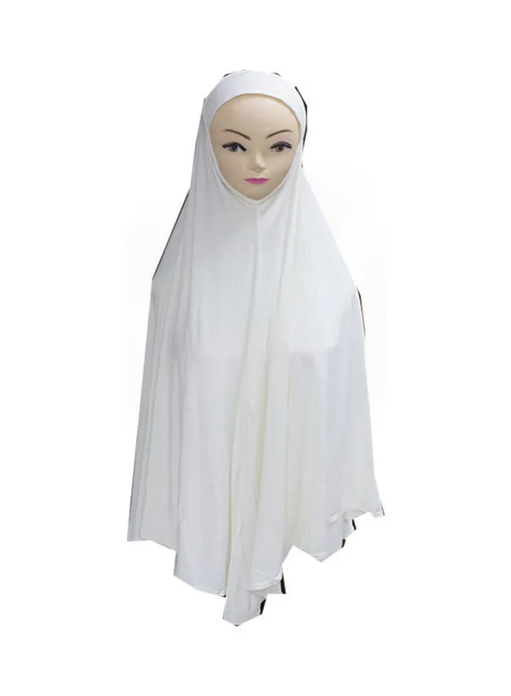 Classic Design Hijab White
