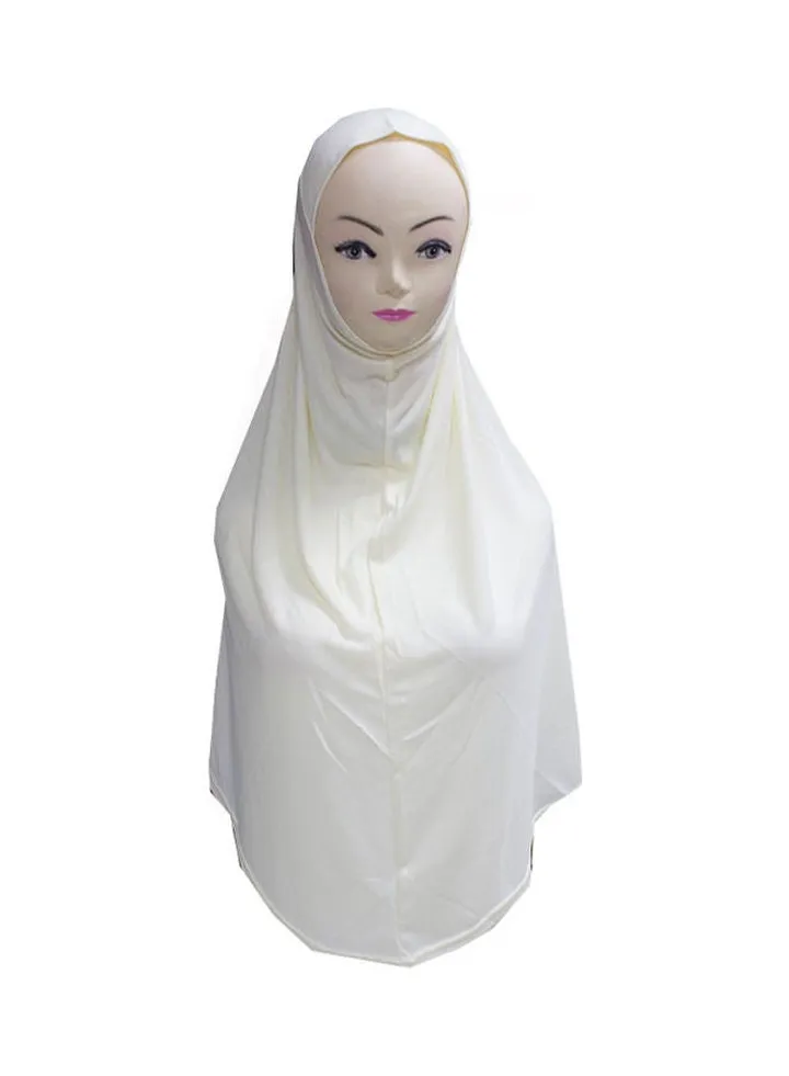 Solid Pattern Hijab White