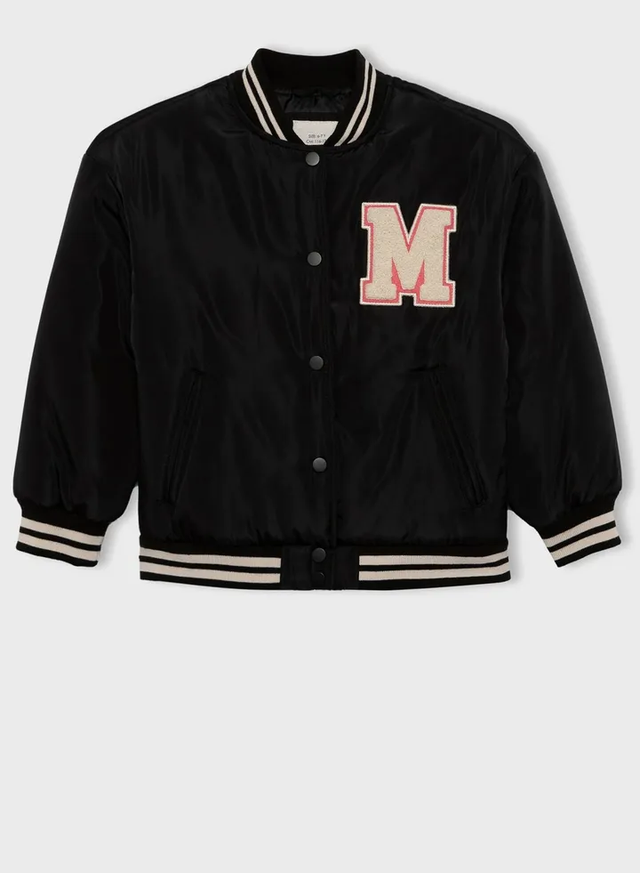 Kids Back Print Bomber Jacket