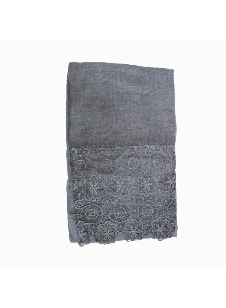 Classic Design Hijab Dark Grey