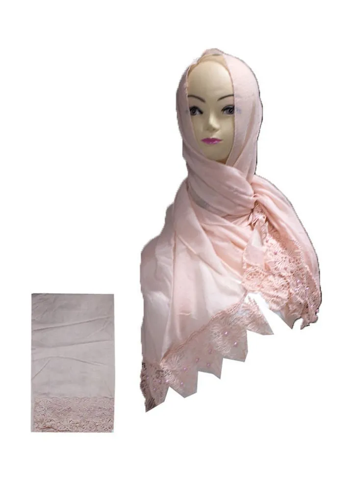 Classic Design Hijab Light Pink