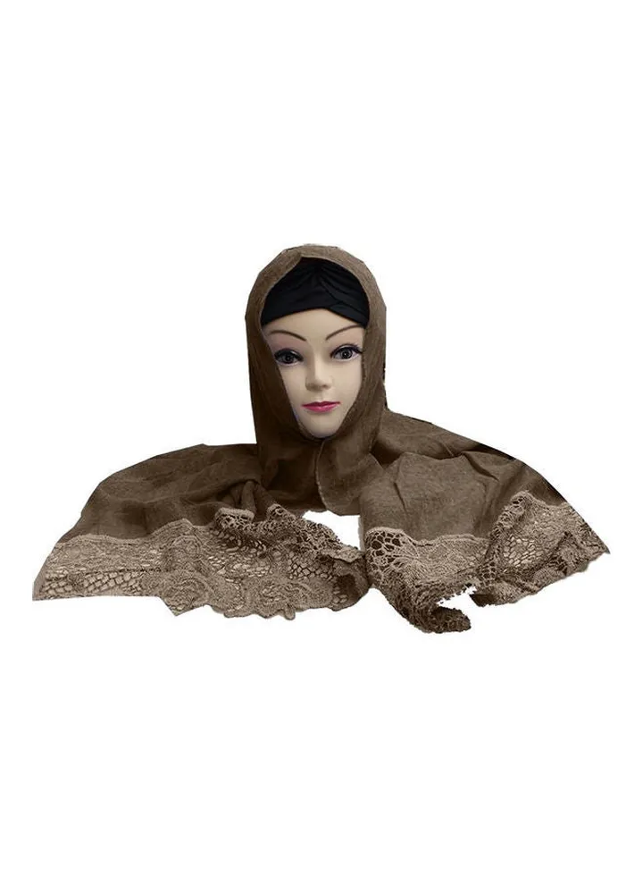 Classic Traditional Hijab Brown