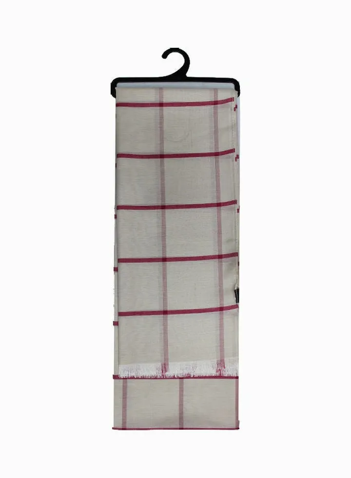 Classic Traditional Hijab White/Red