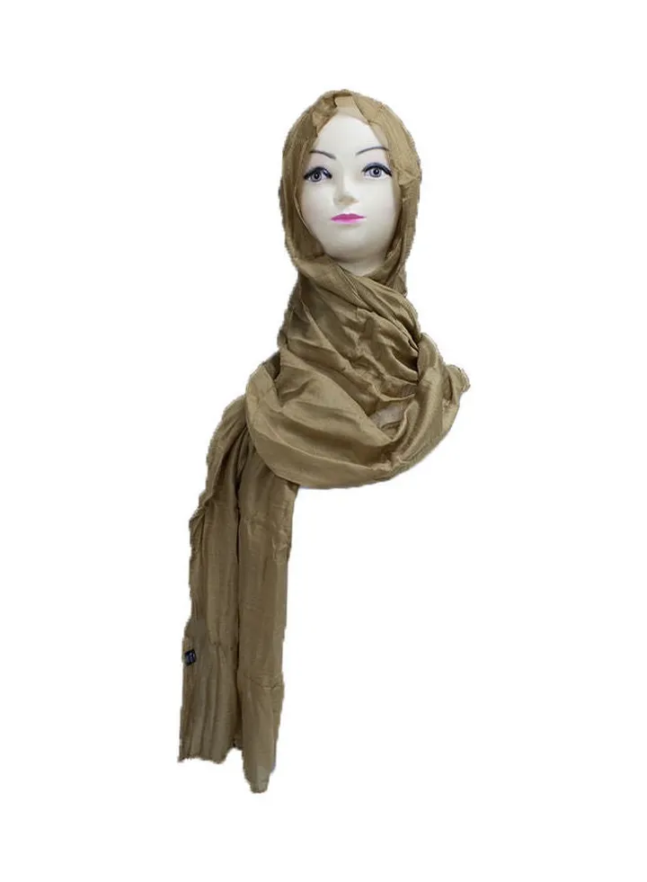 Classic Design Hijab Light Brown