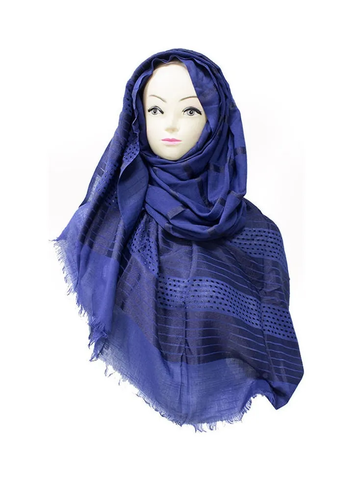 Classic Sequin Detail Hijab Blue