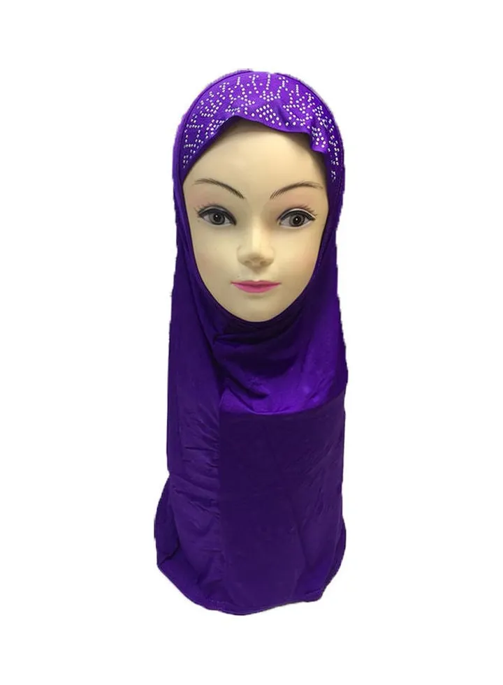 Classic Design Hijab Purple