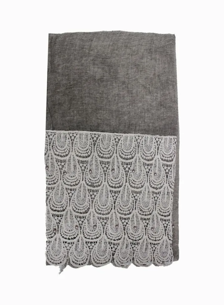 Classic Stylish Hijab Light Grey