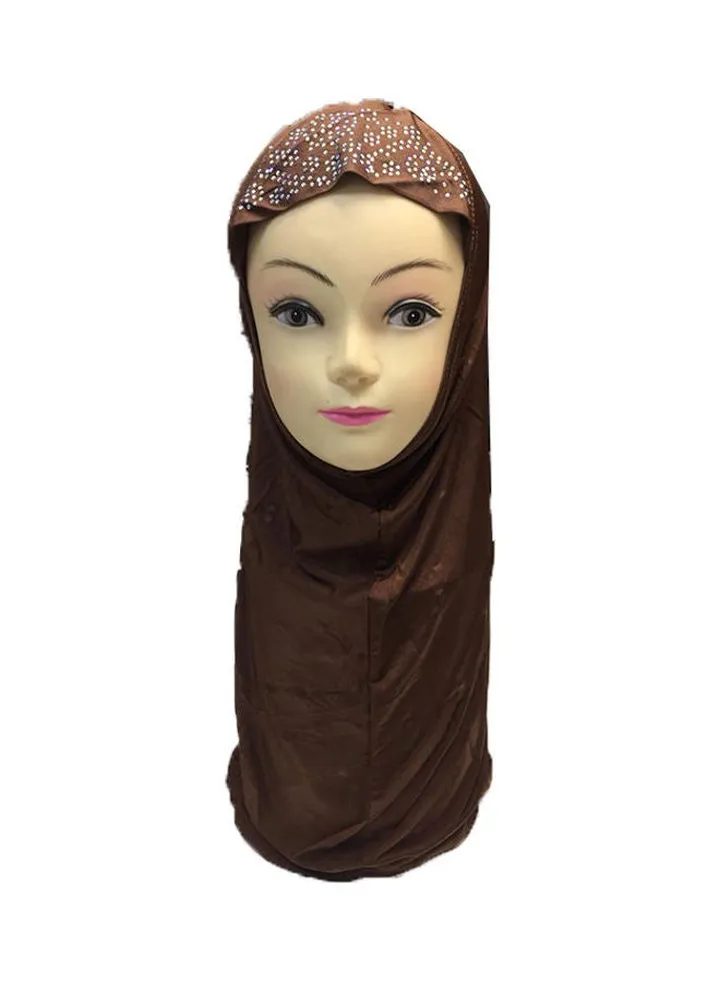 Classic Design Hijab Brown