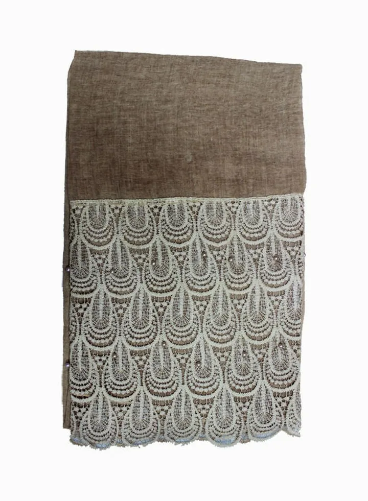 Classic Stylish Hijab Dark Brown