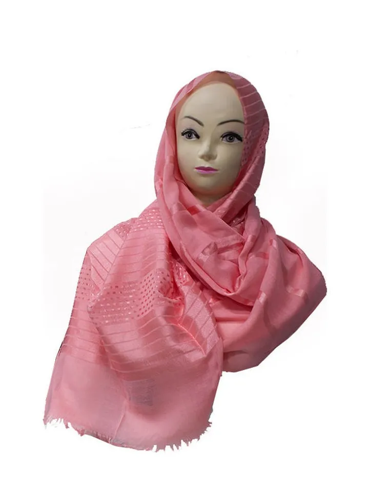Classic Sequin Detail Hijab Pink