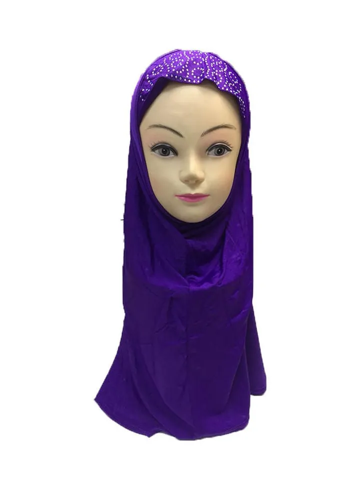 Classic Design Hijab Purple