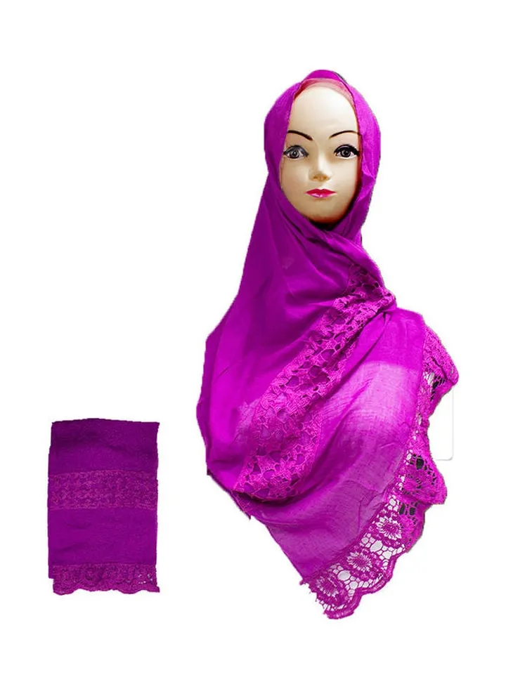 Classic Design Hijab Purple