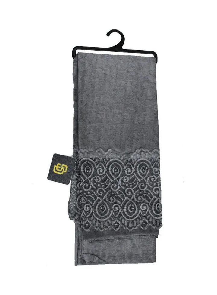 Classic Traditional Hijab Dark Grey