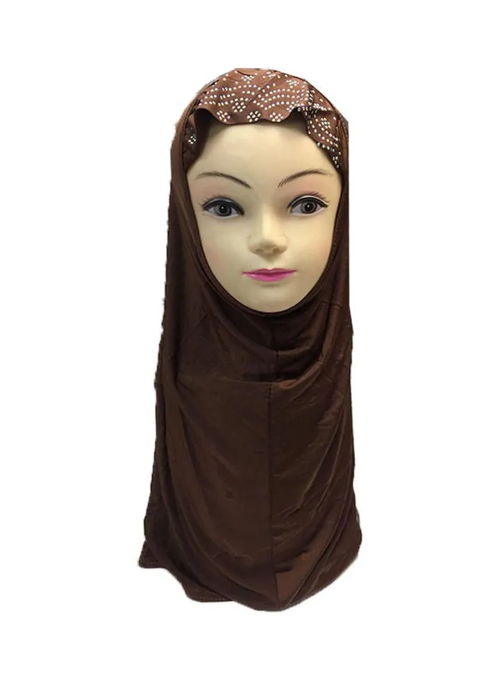 Classic Design Hijab Brown