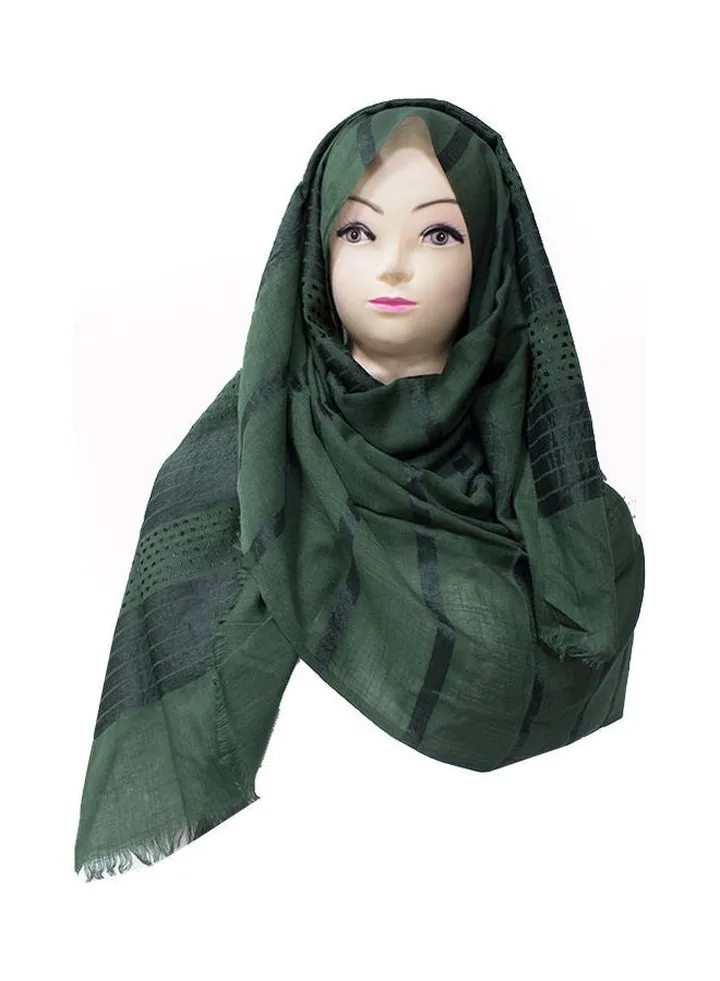 Classic Sequin Detail Hijab Green