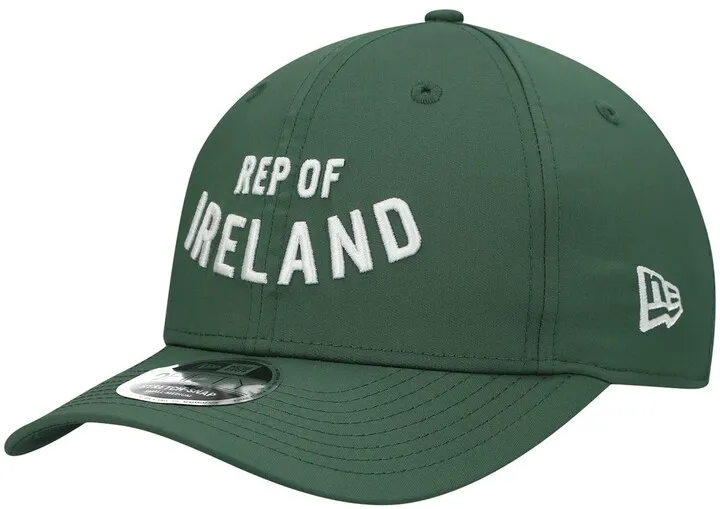 Men's New Era Green Ireland National Team Curve Wordmark 9FIFTY Stretch Snapback Hat