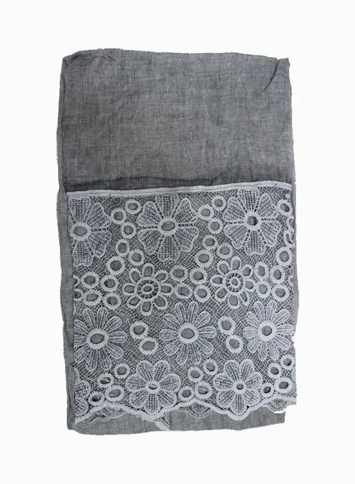 Classic Stylish Hijab Dark Grey