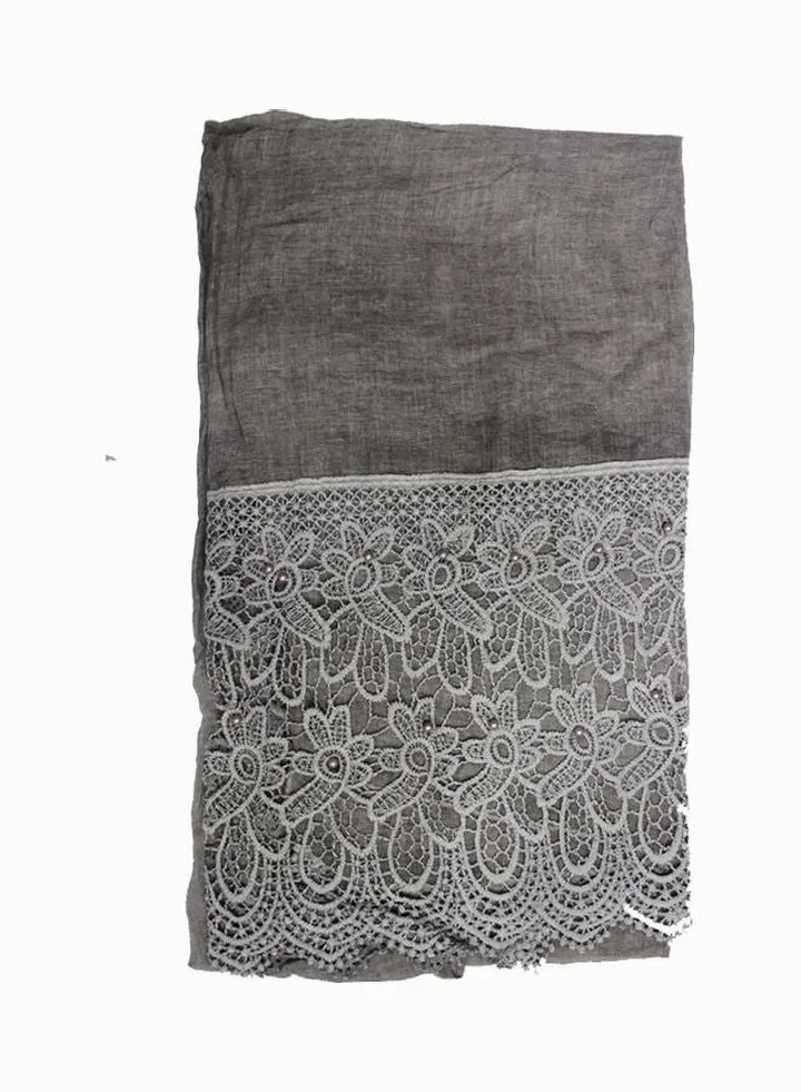 Classic Stylish Hijab Dark Grey