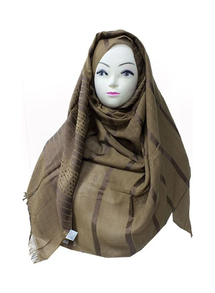 Classic Design Hijab Brown