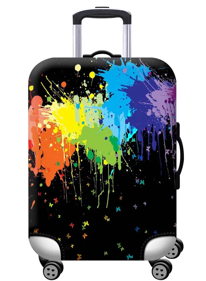 Travel Luggage Cover Spandex Suitcase Protector Washable Baggage Covers Fits 18-32 Inch Luggage