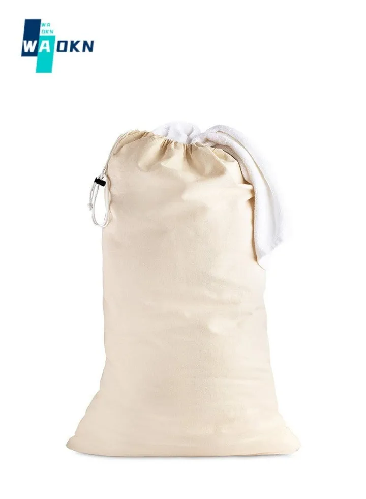 Extra Large Travel Laundry Bag, Collapsible Compression Storage Bag for Dirty Clothes Packing Organizer, Suitable for Home, College Dormitory, Apartment, Laundry Room, Camping - Beige