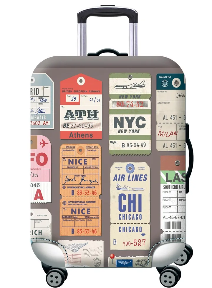 Travel Luggage Cover Spandex Suitcase Protector Washable Baggage Covers Fits 18-32 Inch Luggage