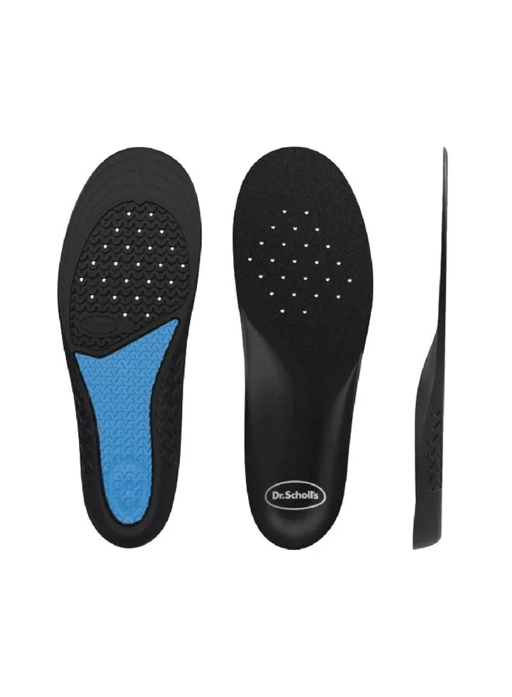 Women's Rubber Superior Comfort Insoles Blue and Black 6-10 888863590646
