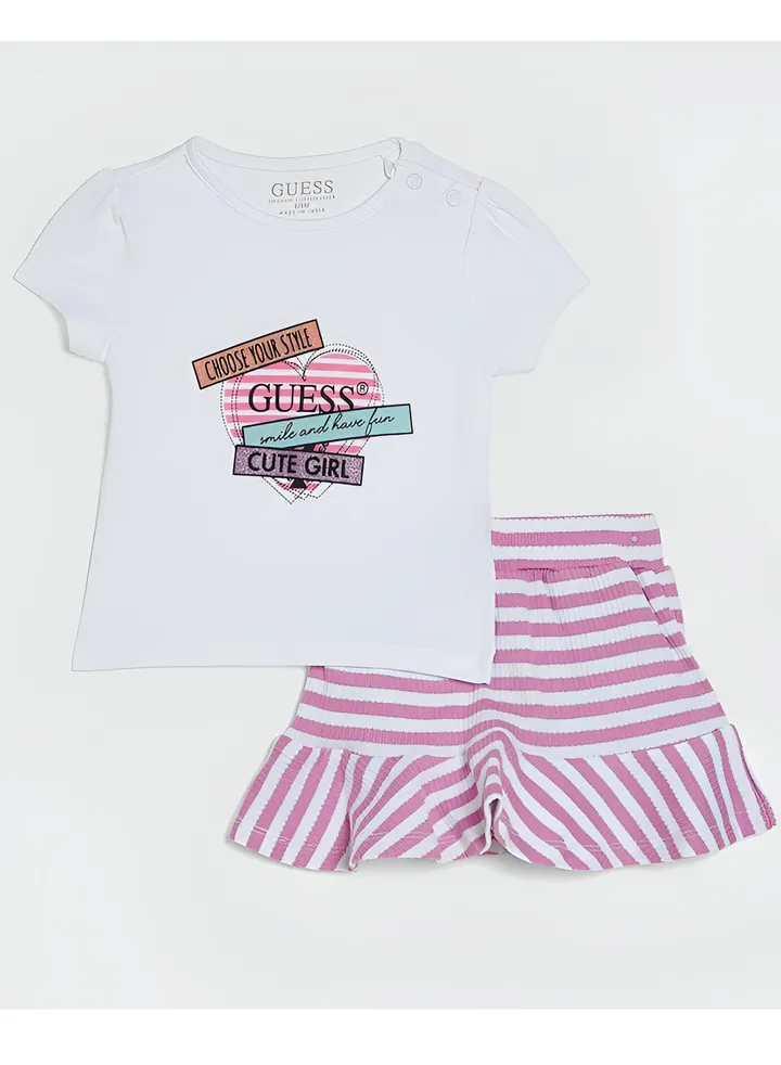 Infant Printed T-Shirt & Skirt Set
