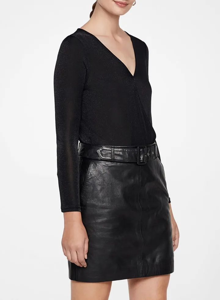 Sheer Bodysuit Black