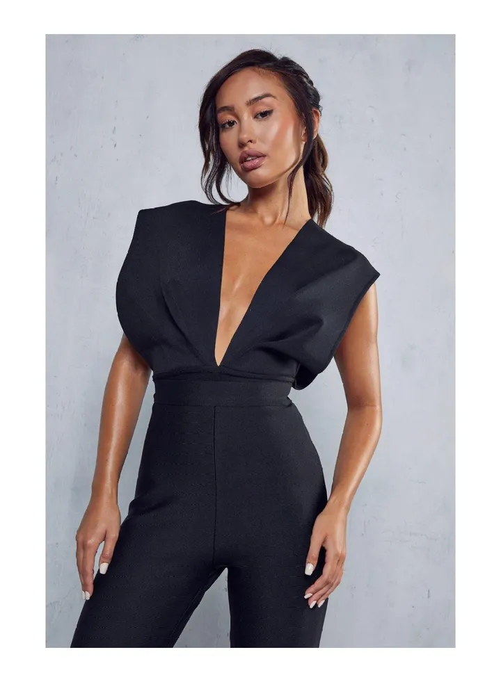 Premium Bandage Plunge Bodysuit