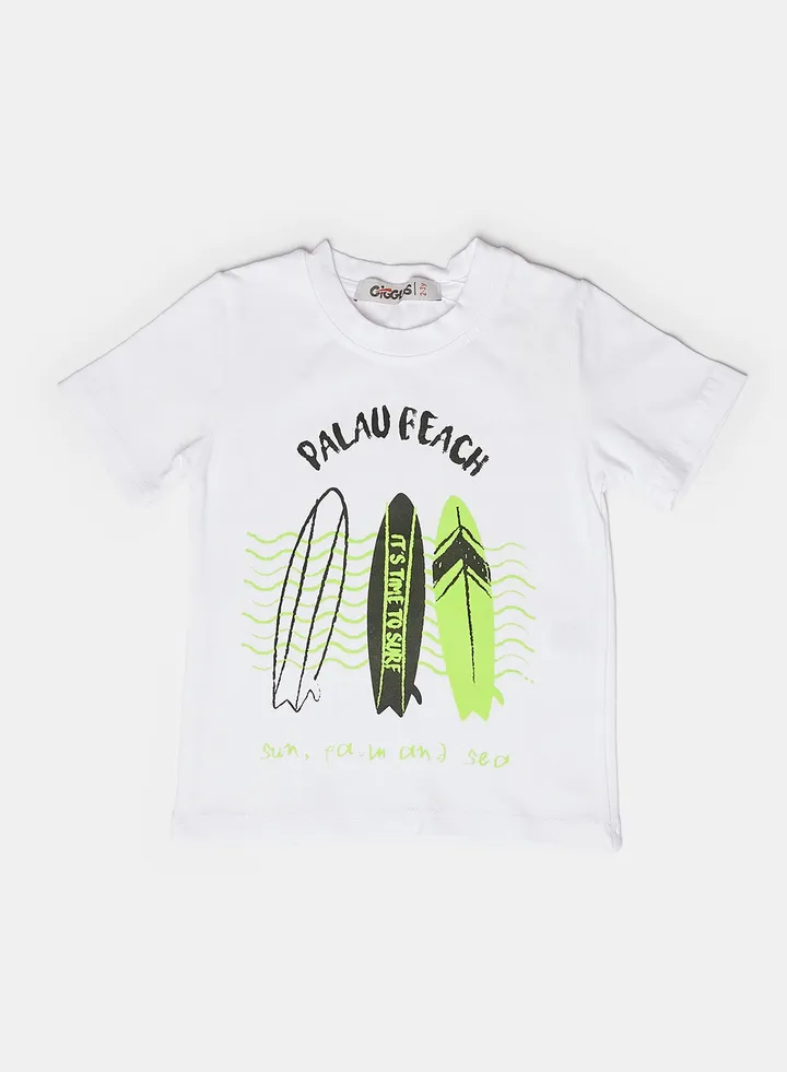 T-SHIRT white Kids Boys