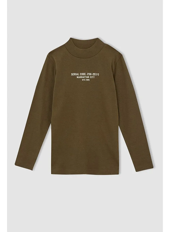 Boy Green Long Sleeve T-Shirt