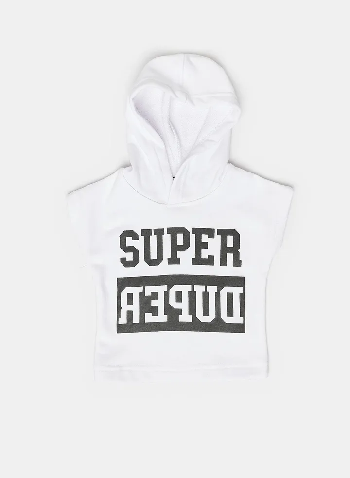 Baby Boys Cut T-shirt with Hoodie
