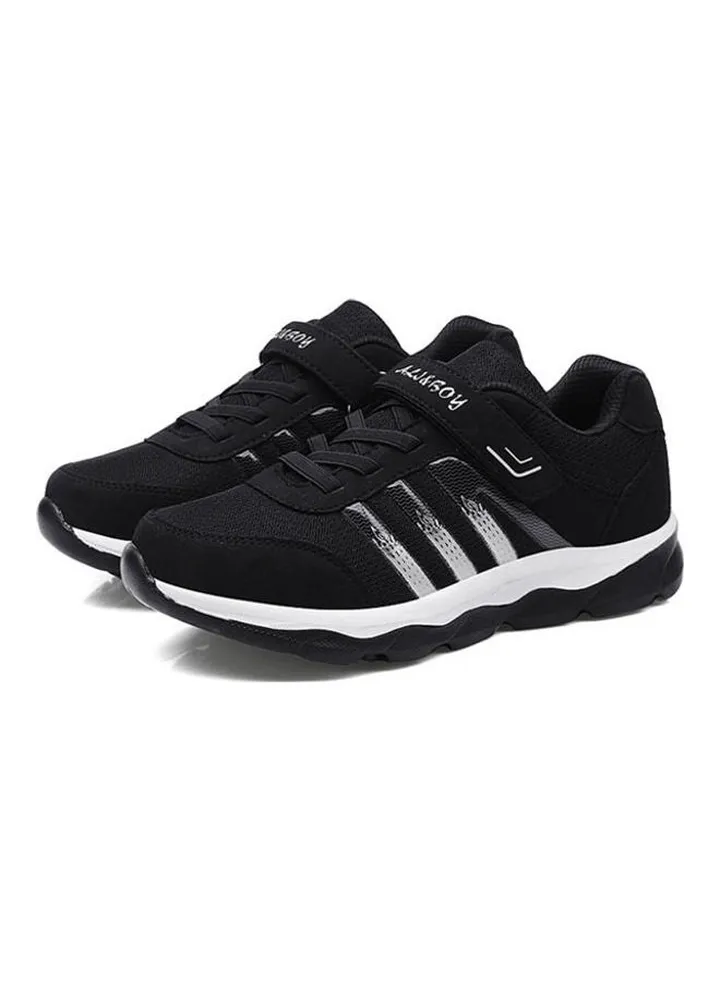 Women's Flat Bottomed Running Trainers Black/White