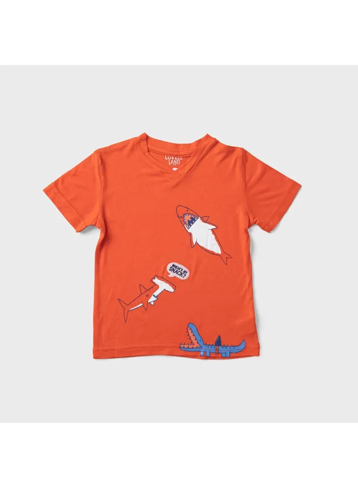 T-shirt Boy's Orange