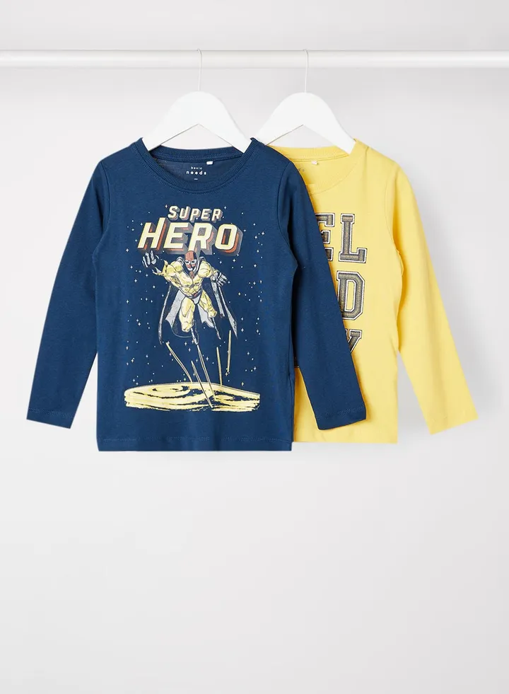 Kids/Teen Long Sleeve T-Shirt (Pack of 2)