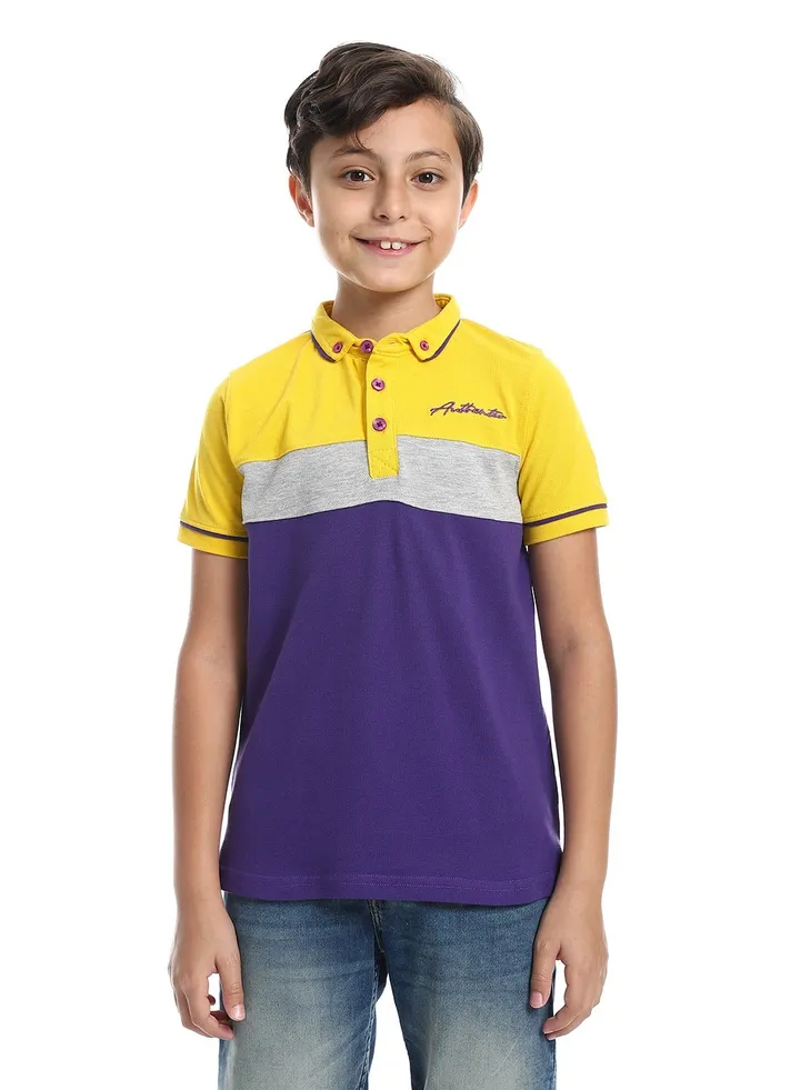 Boys Collared Neck Polo Shirt