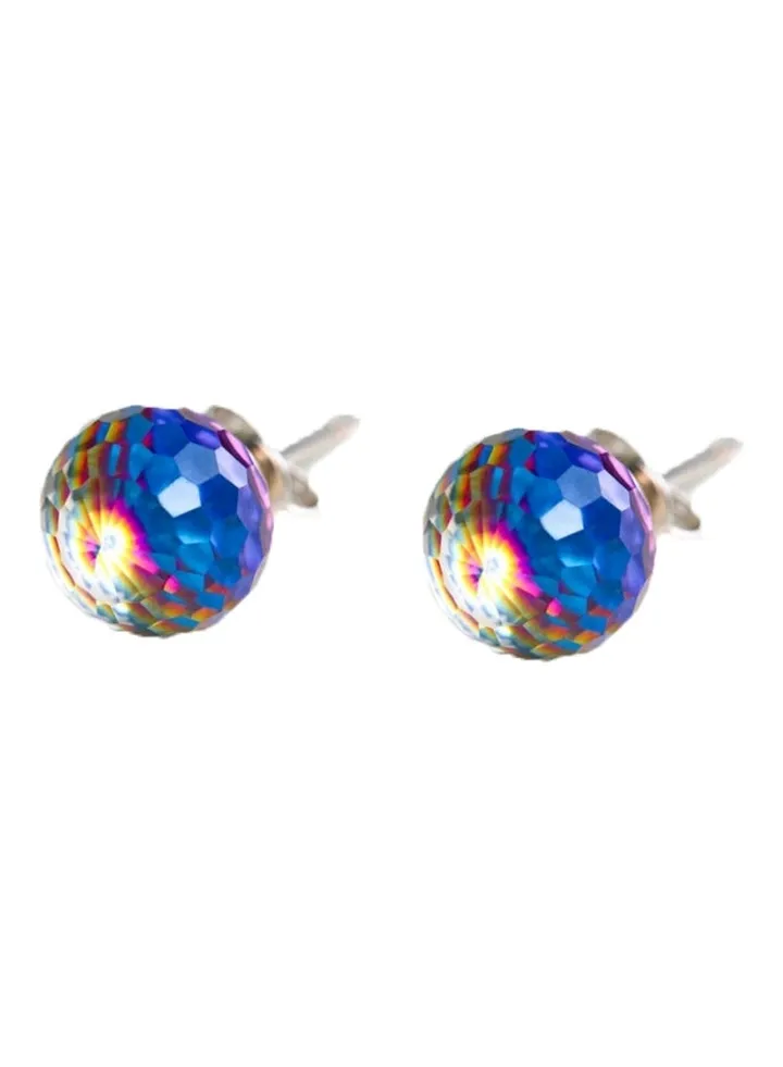 Crystal earrings for woman girls changes color with light sun gift delicate party birthday holidays multicolour