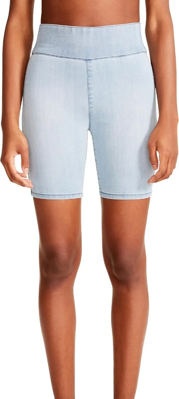 Selena Womens Denim High Rise Bike Shorts