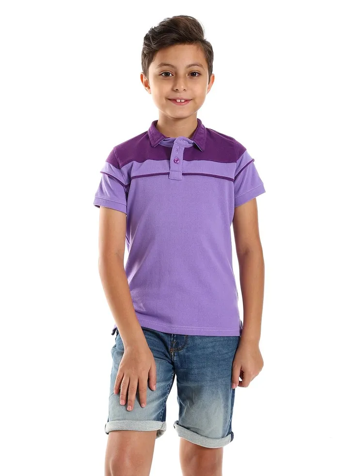 Boys Collared Neck Polo Shirt