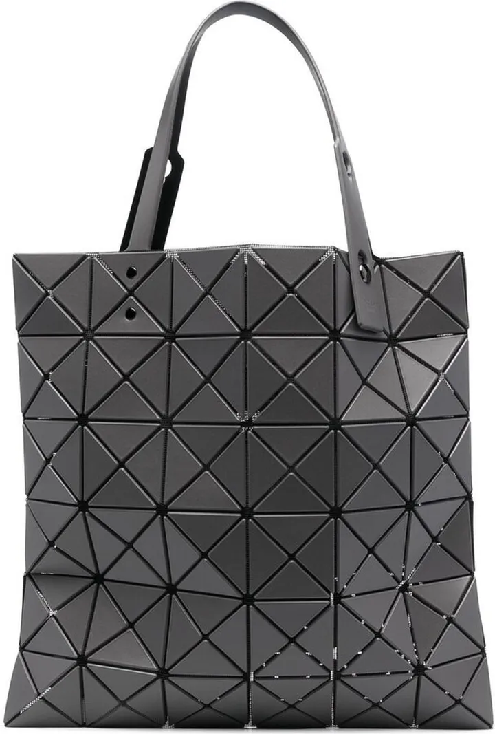 Lucent geometric-panelled tote bag