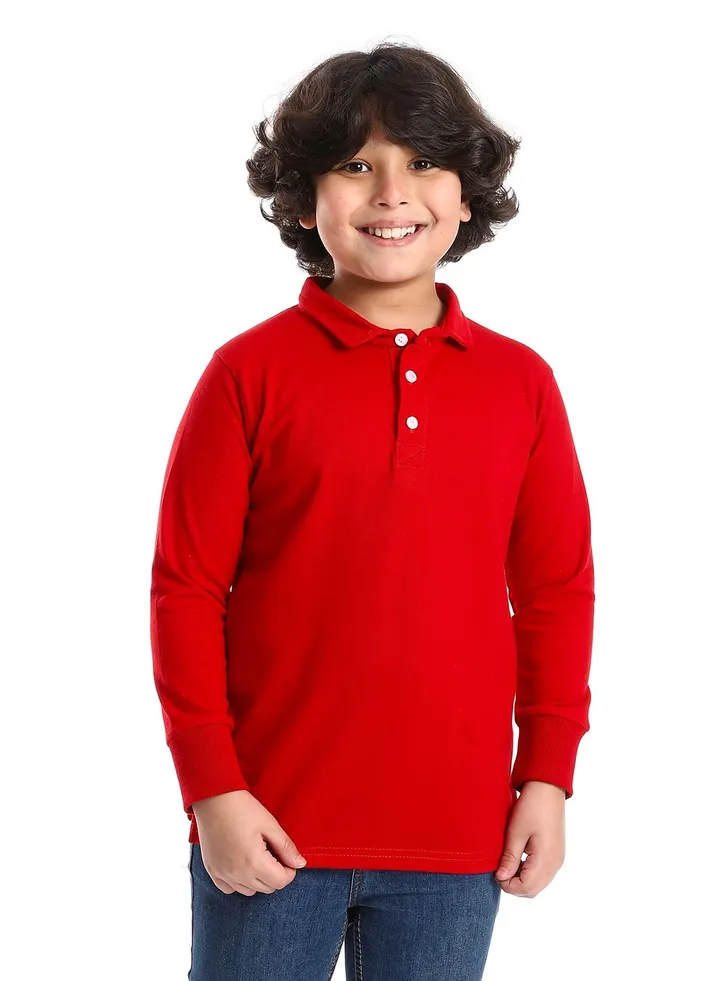 Boys Collared Neck Polo Shirt