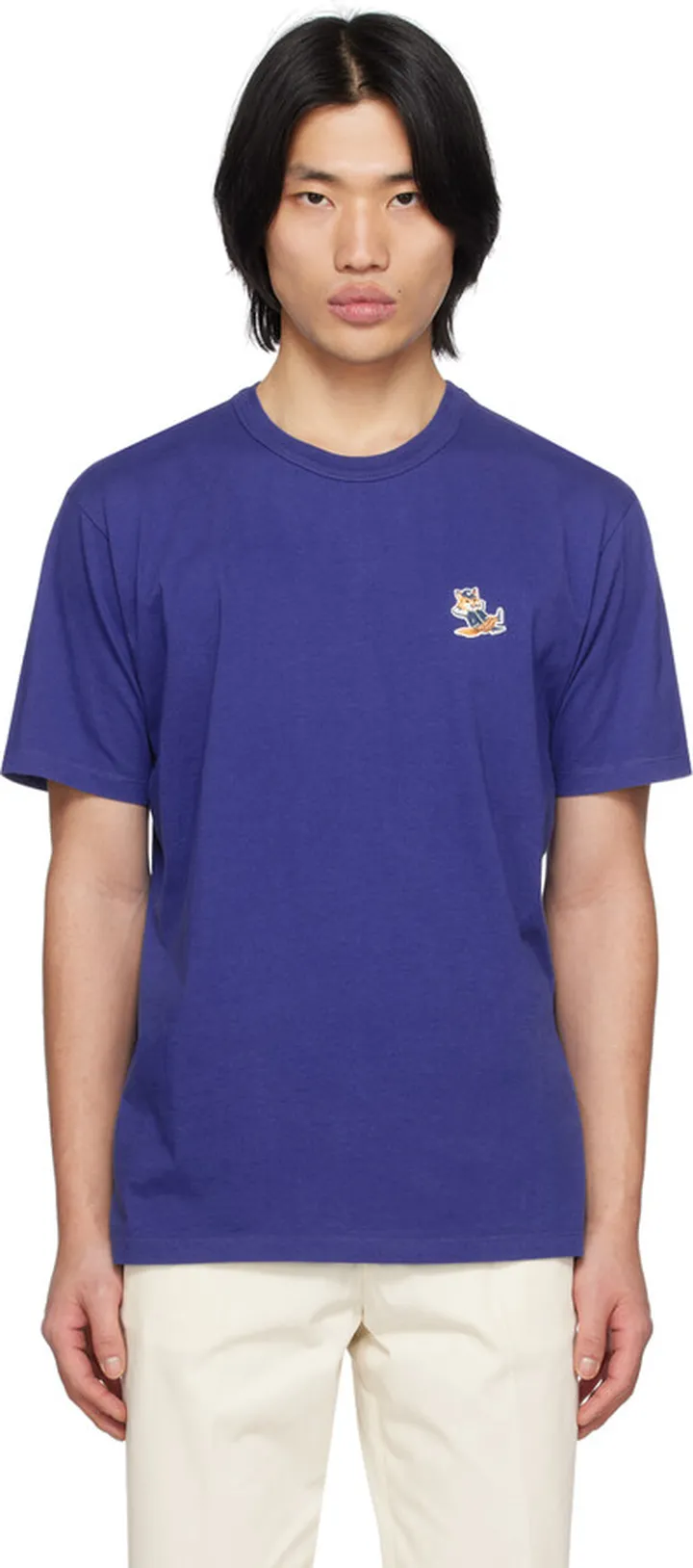 Maison Kitsuné Blue Dressed Fox T-Shirt
