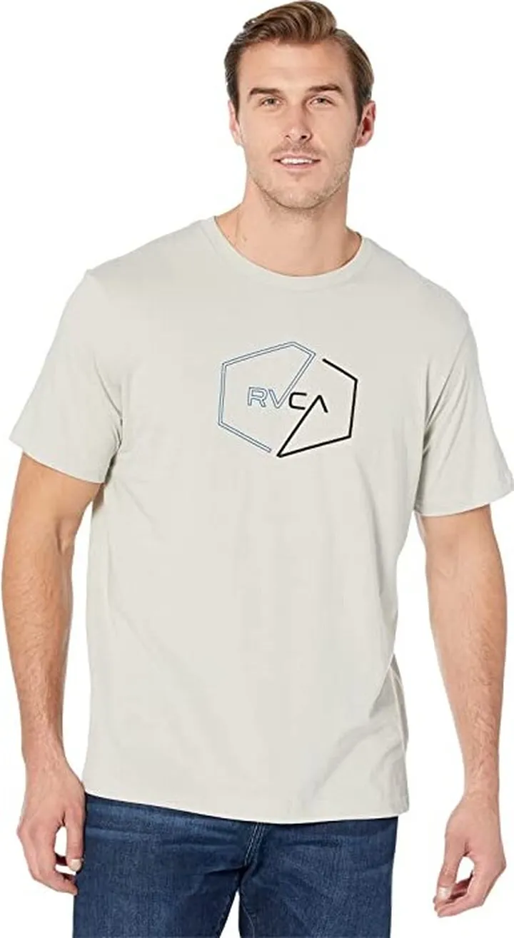 RVCA Halfway Short Sleeve Tee (Mirage) Men's Clothing