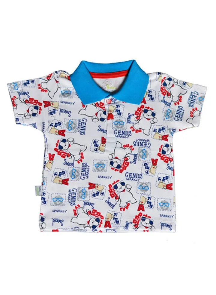 Baby Boys Polo T-shirt All over Printed