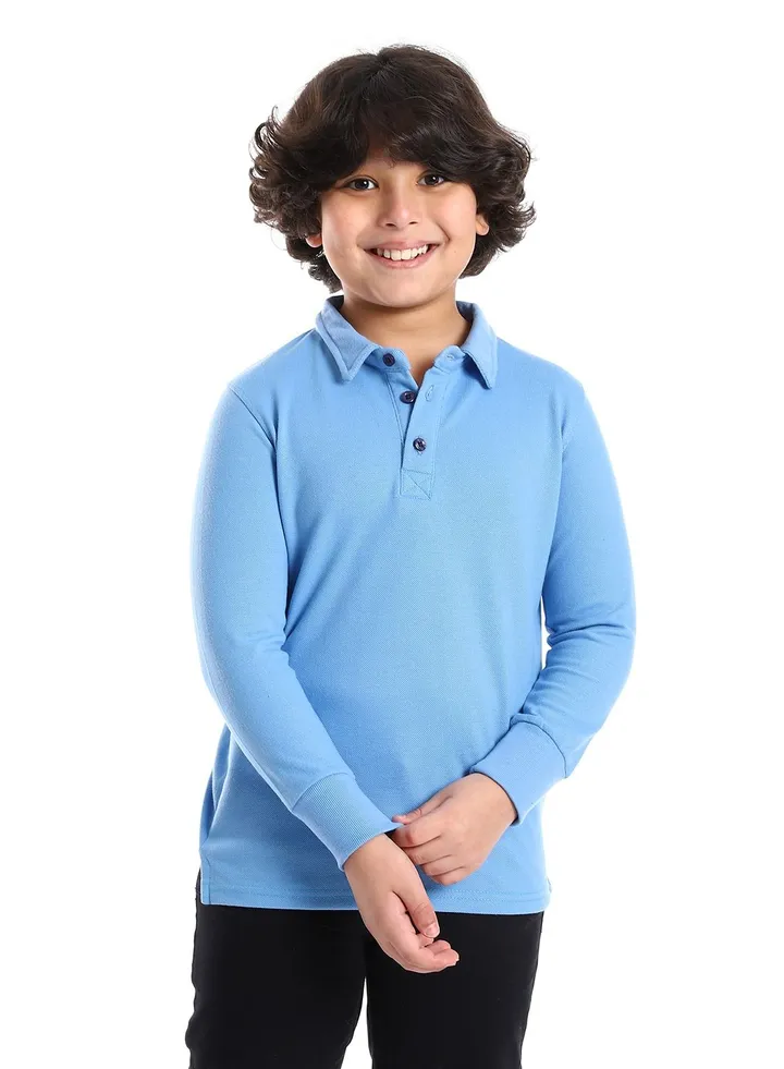 Boys Collared Neck Polo Shirt