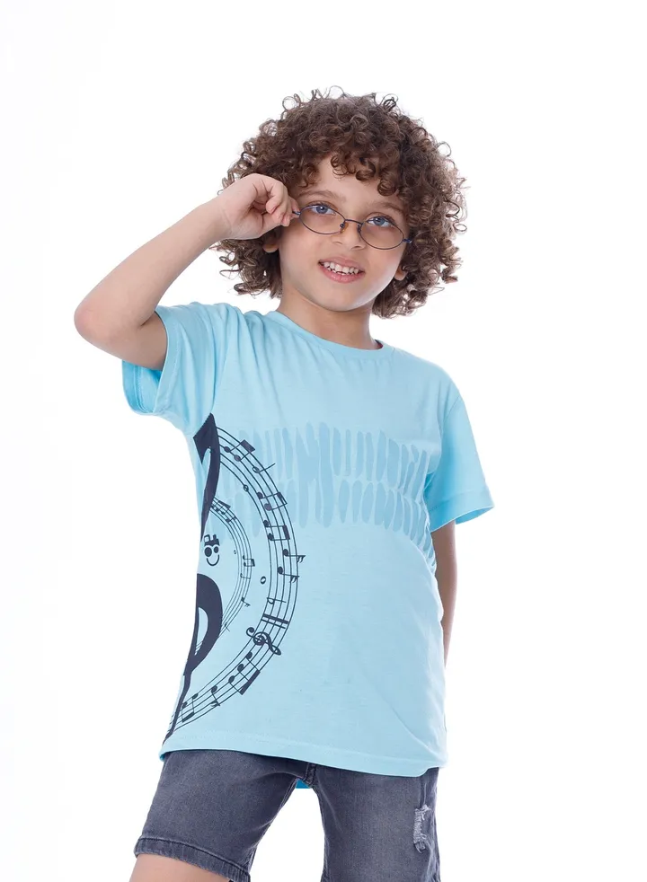 Bebo_printed t-shirt 1/2 sleeve_sky blue