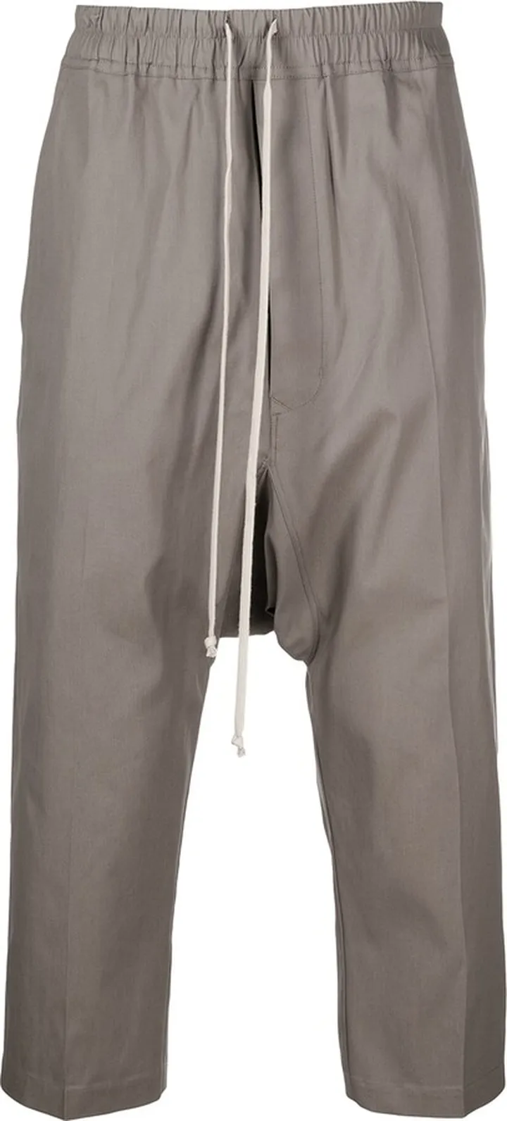 Drop-Crotch Cropped Trousers