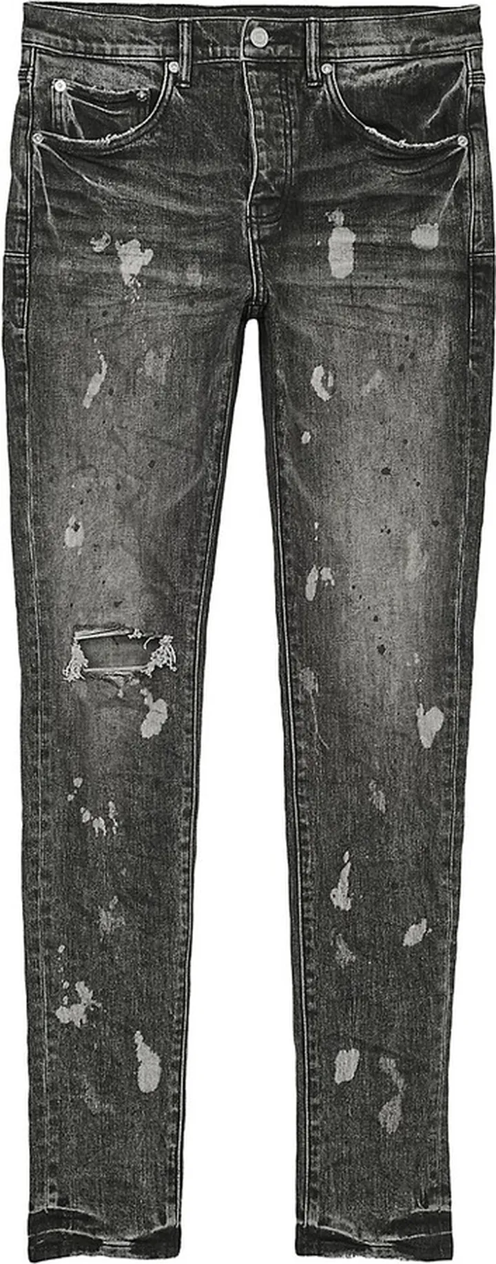 P001 Acid Bleach Low-Rise Skinny Jeans