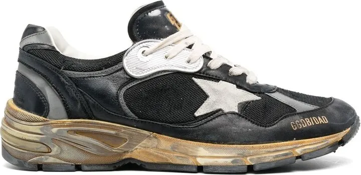 Star-Patch Lace-Up Sneakers